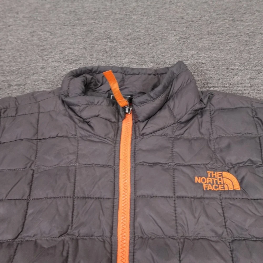 The North Face ThermoBall Jacket Boys 14-16 Gray Insulated Puffer Outdoor
